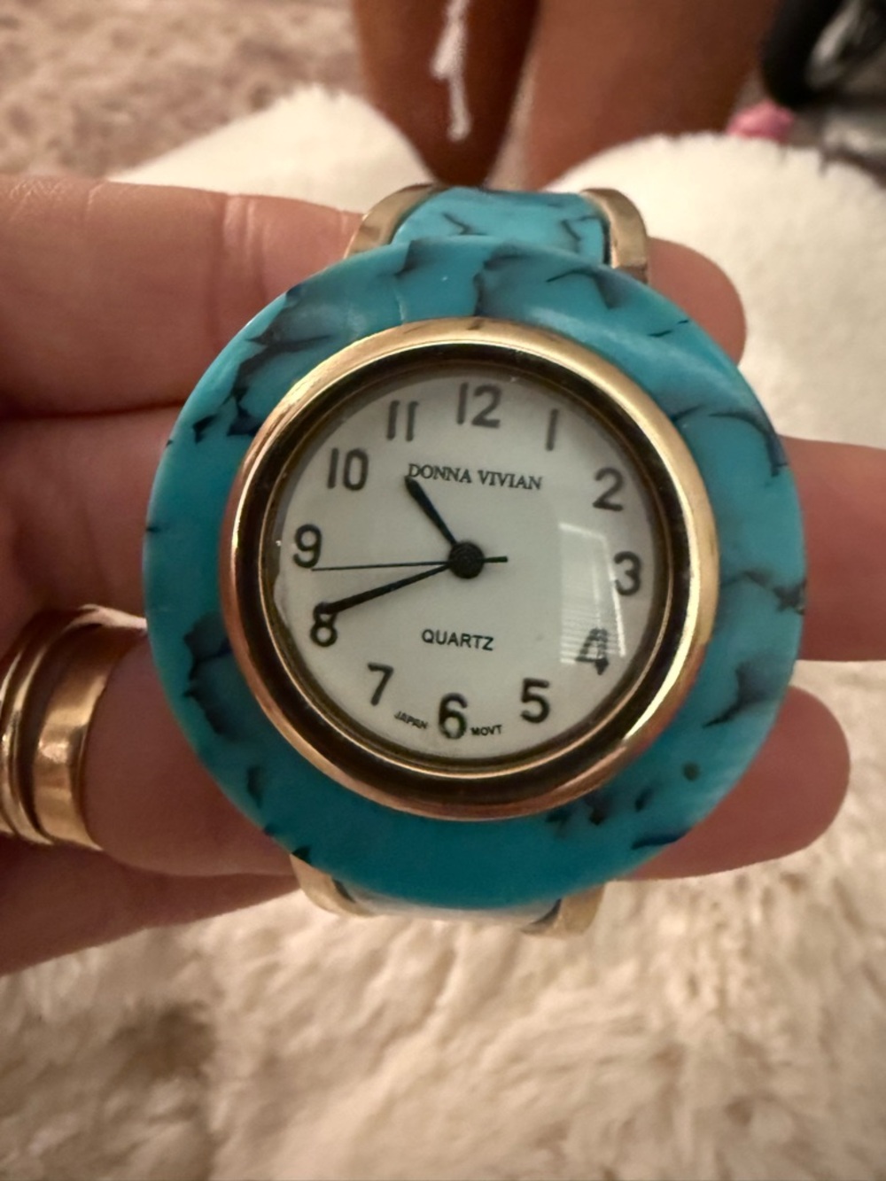 Turquoise Fashion Watch - Blue Accent Home Accent
